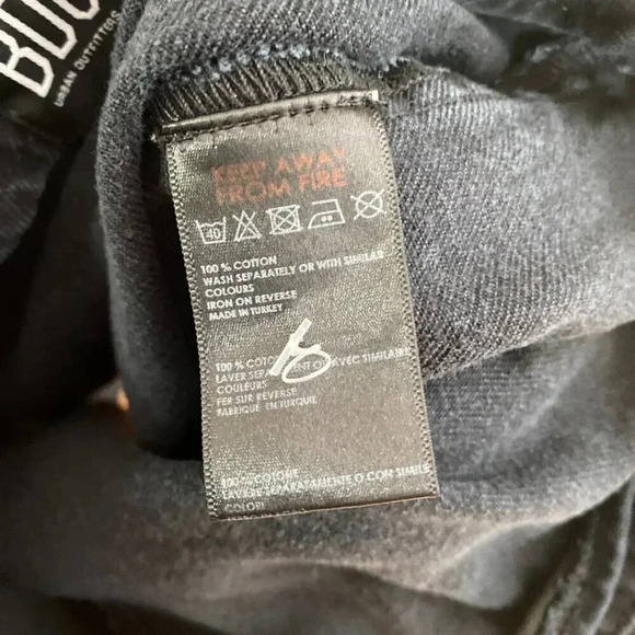 BDG Black Denim Wrap Skirt - Picture 7 of 8